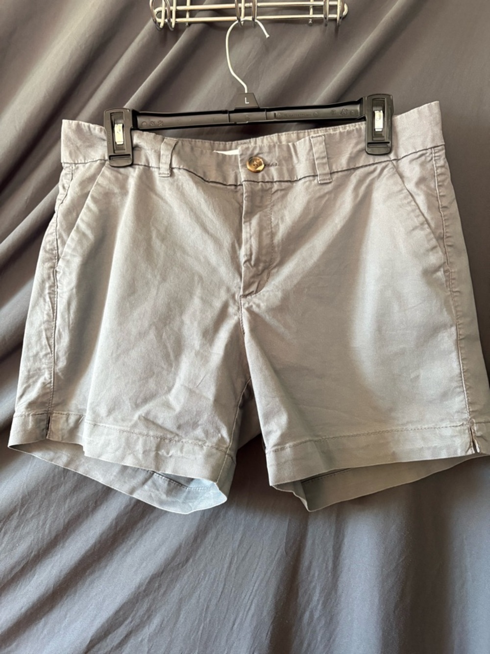 Old Navy Light Gray Women's Casual Cotton Shorts
